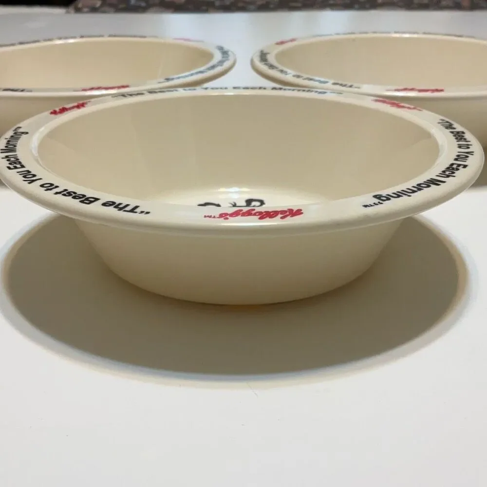 Three Piece Set Vintage 1995 Kellog’s Cereal Bowls. Tony the Tiger and Snap, Cra